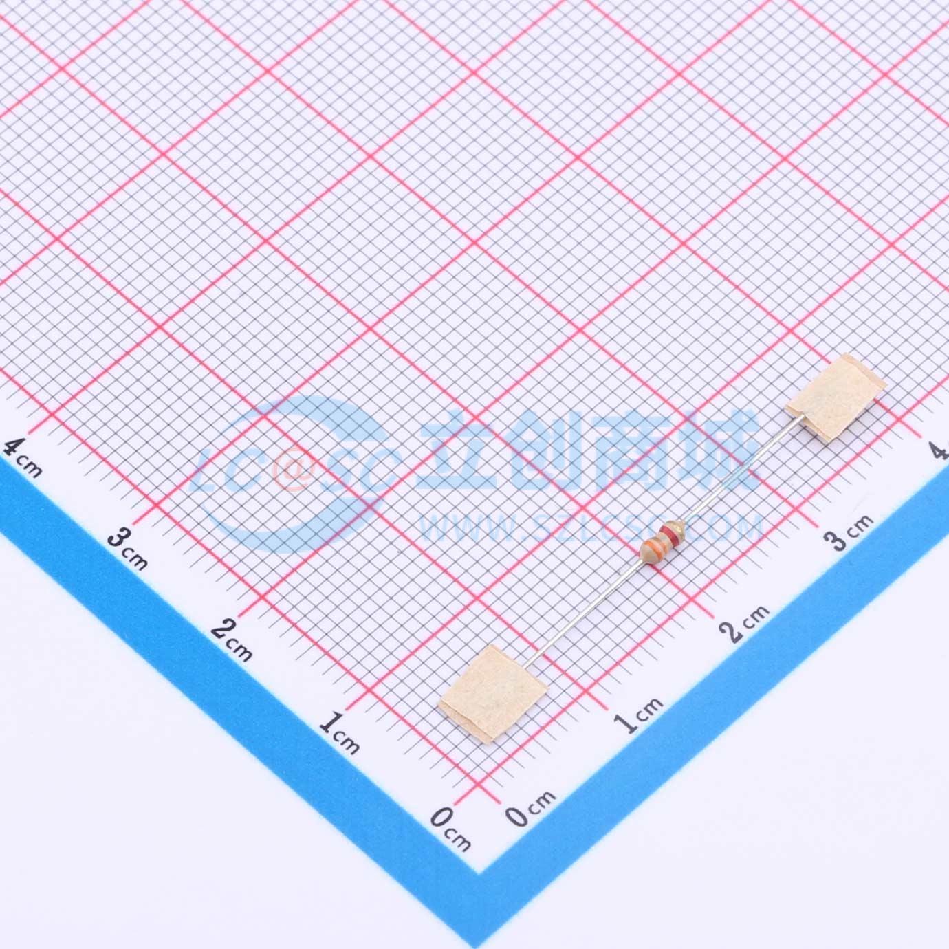 点击查看大图 CR1/8W-3K3±5%-ST26实物图