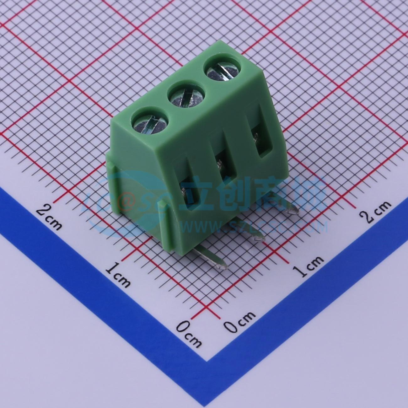 点击查看大图 KF128R-5.08-3P实物图