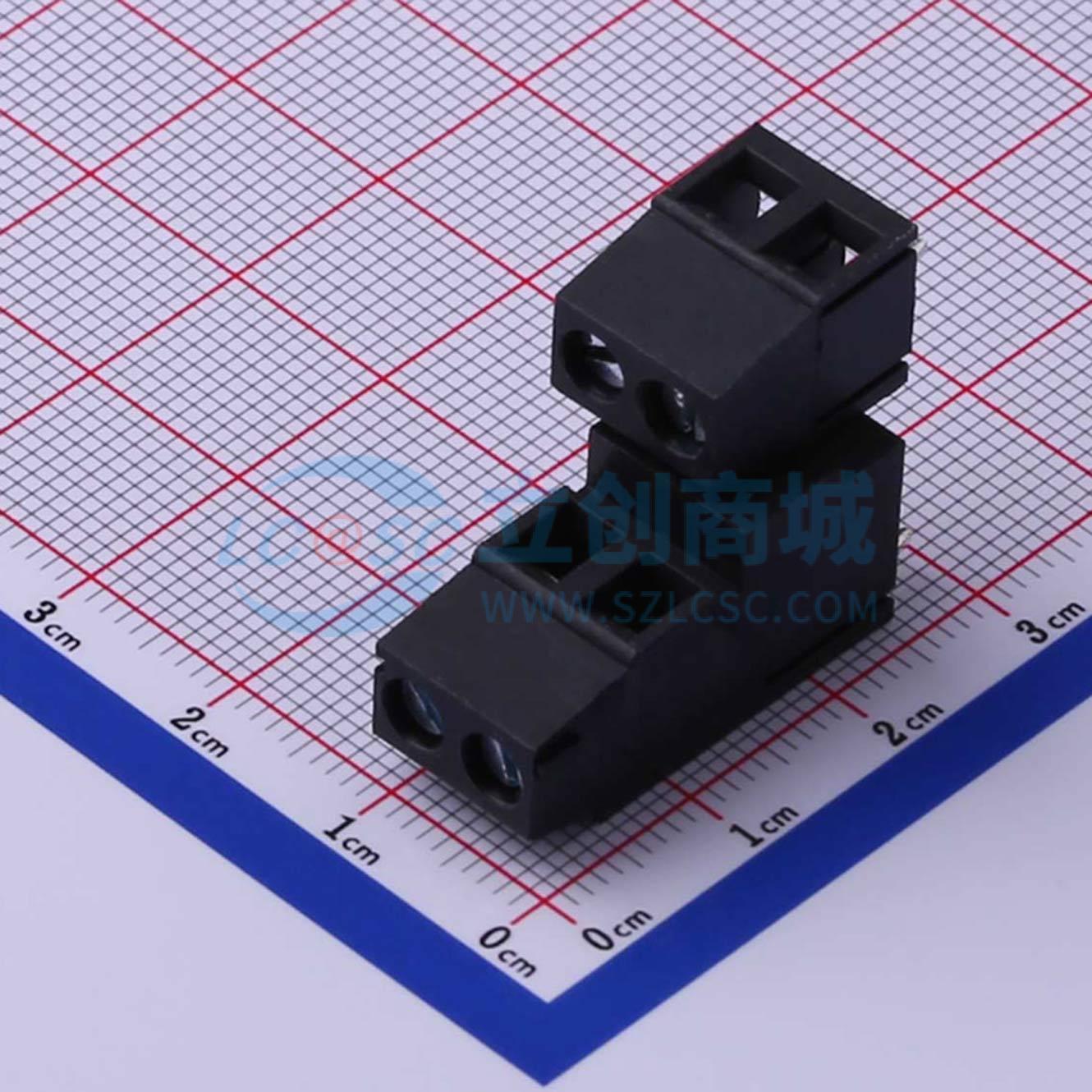 点击查看大图 DB128A-5.08-2*2P-BK-S实物图