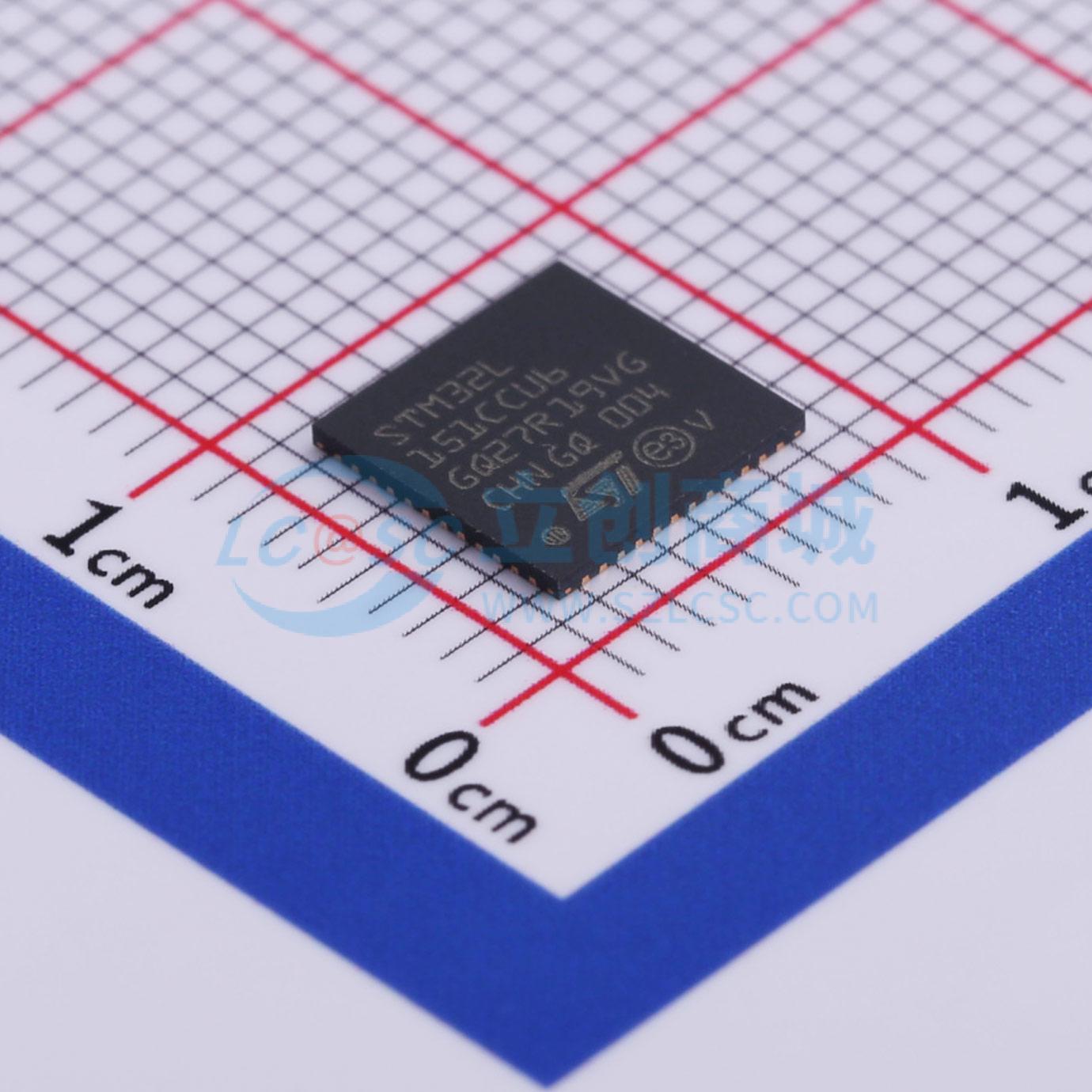 点击查看大图 STM32L151CCU6实物图