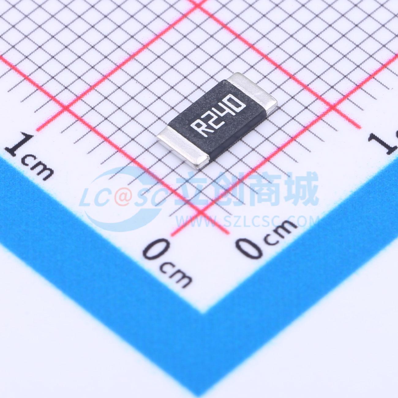 点击查看大图 HoJLR2512-3W-240mR-1%实物图