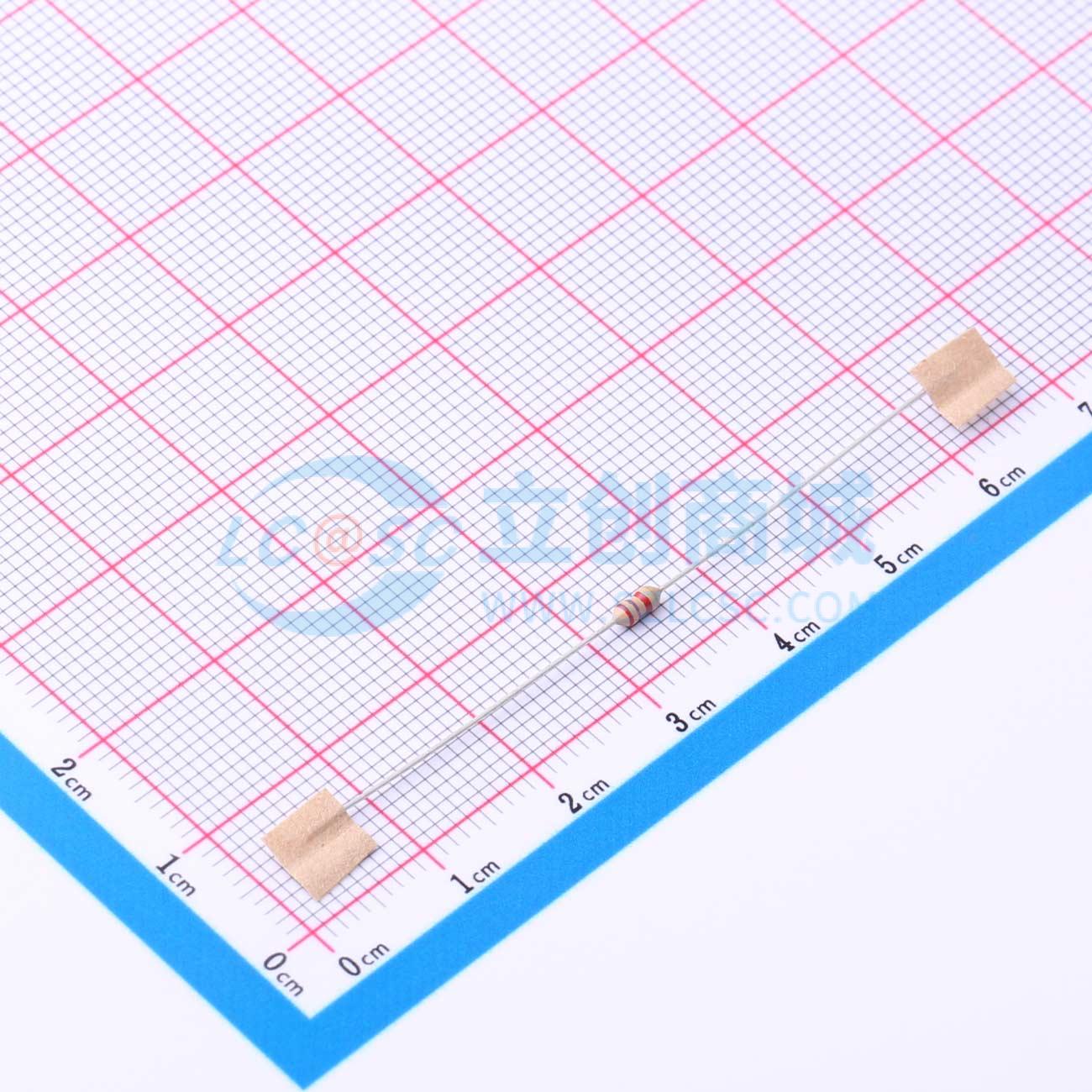 点击查看大图 CR1/8W-2K7±5%-OT52实物图