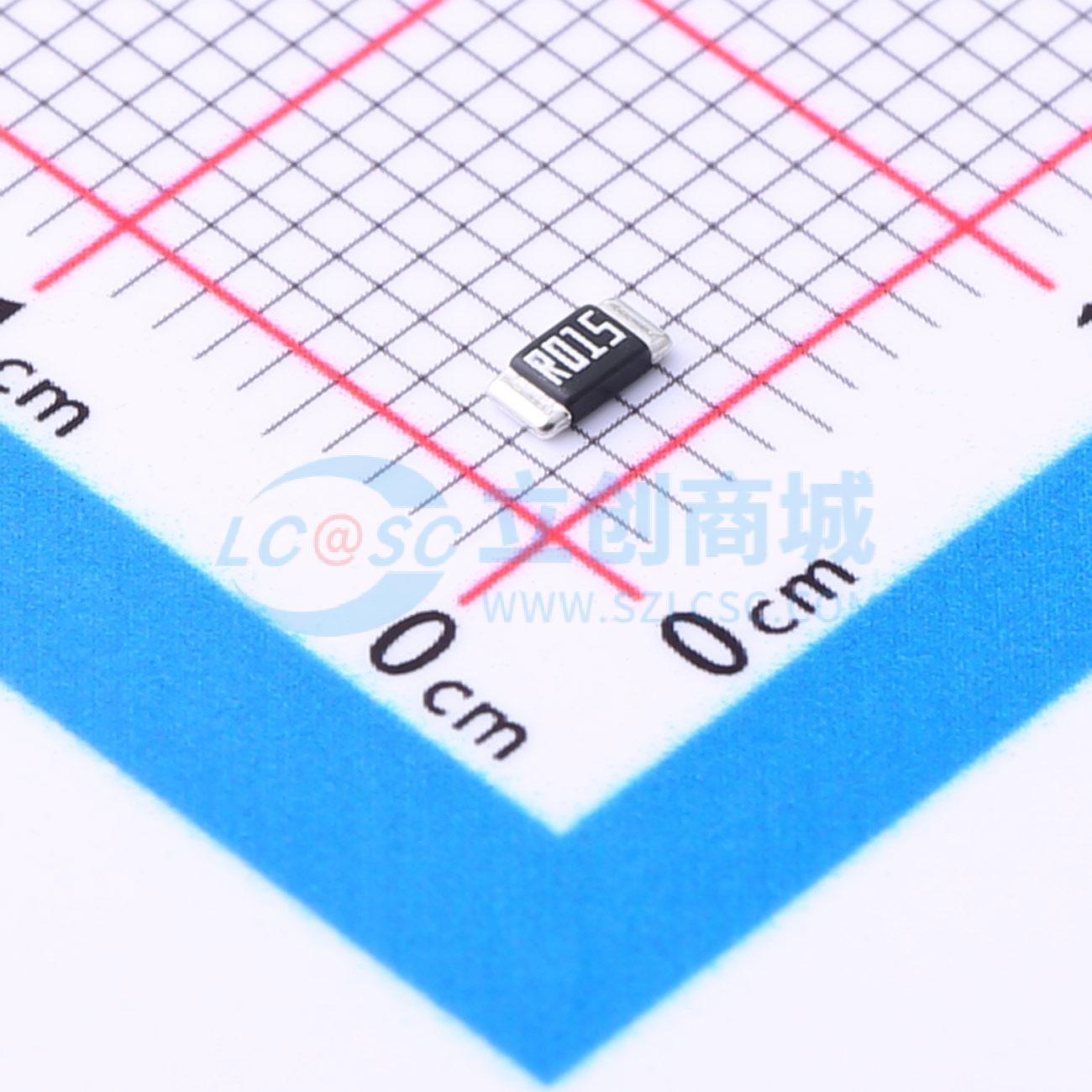 点击查看大图 HoJLR1206-1W-15mR-1%实物图