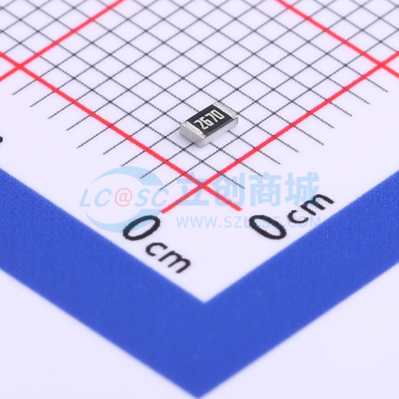 RC0805FR-07267RL实物图