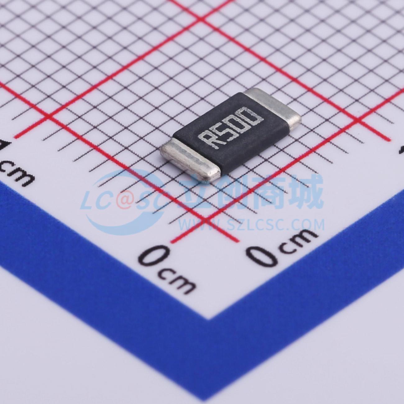 点击查看大图 HoLR2512-500mR-1%-75ppm实物图