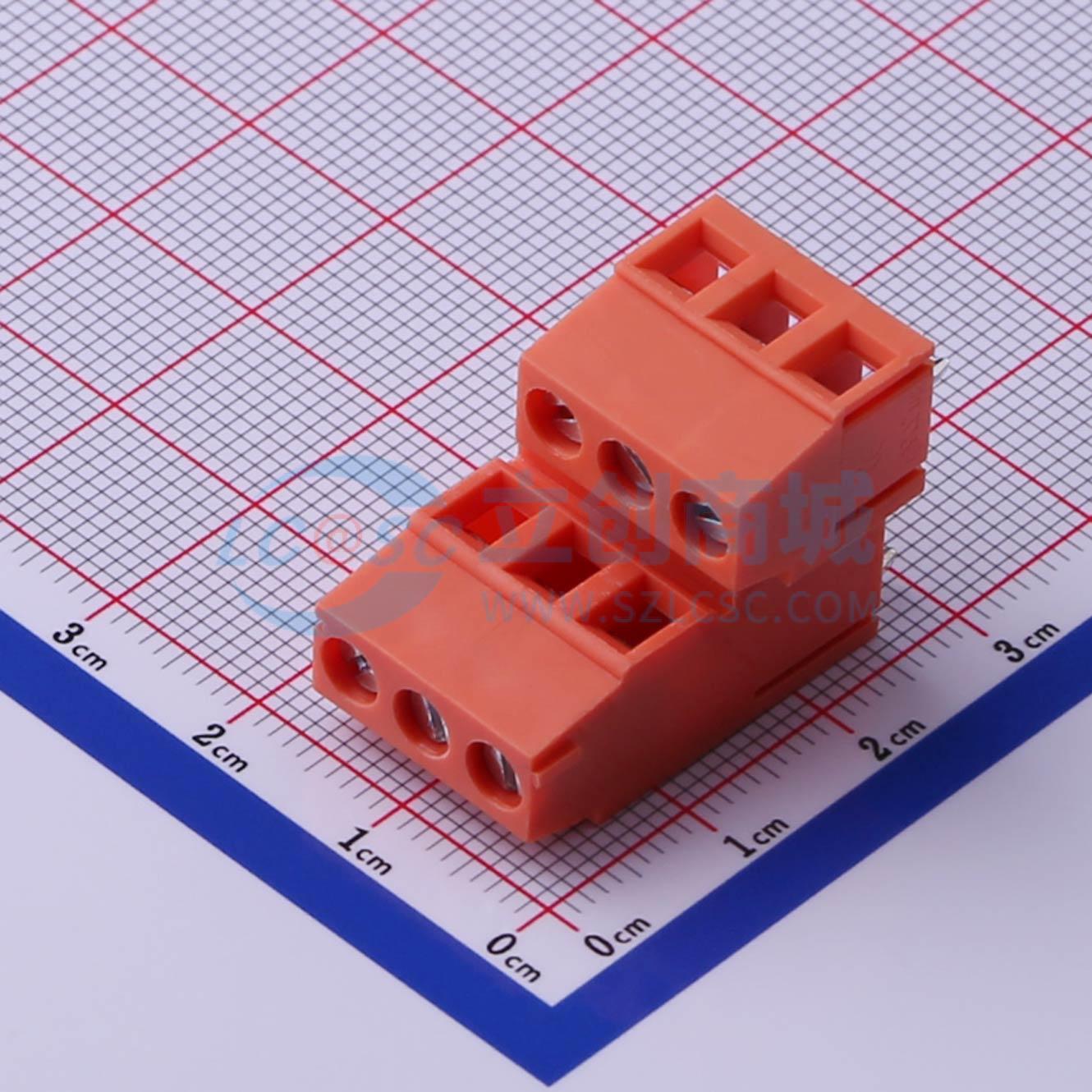 点击查看大图 DB128B-5.0-2*3P-OG-S实物图