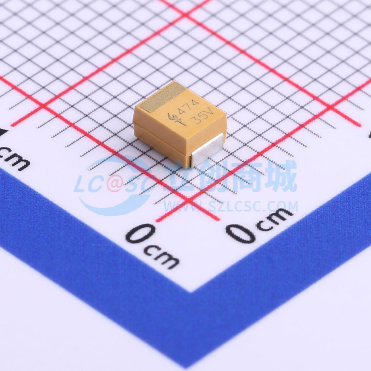 点击查看大图 CA45-B-35V-0.47uF-K实物图