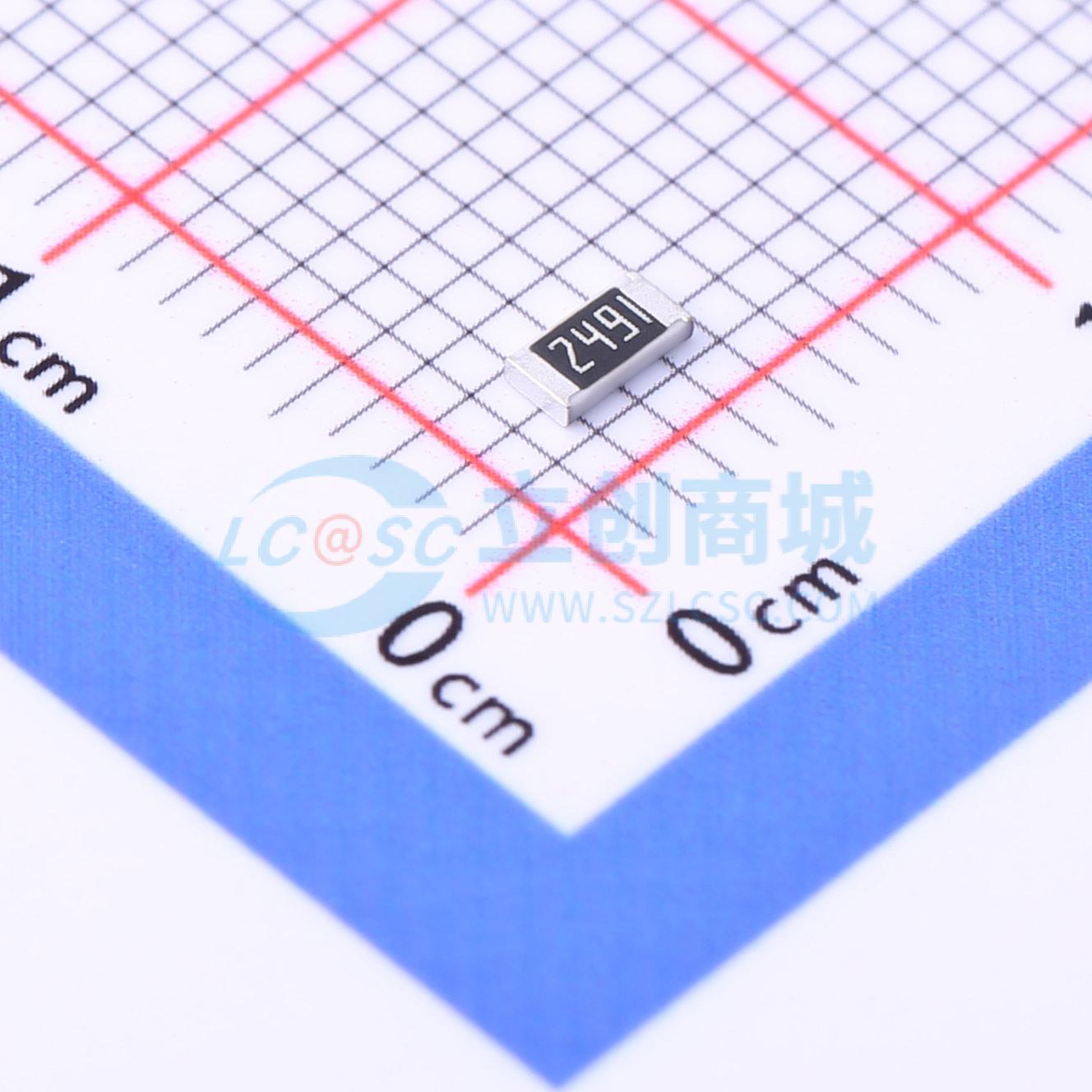 点击查看大图 FRC1206F2491TS实物图