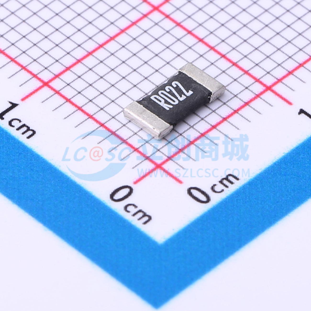 点击查看大图 HoLR2512-2W-22mR-1%-15ppm实物图