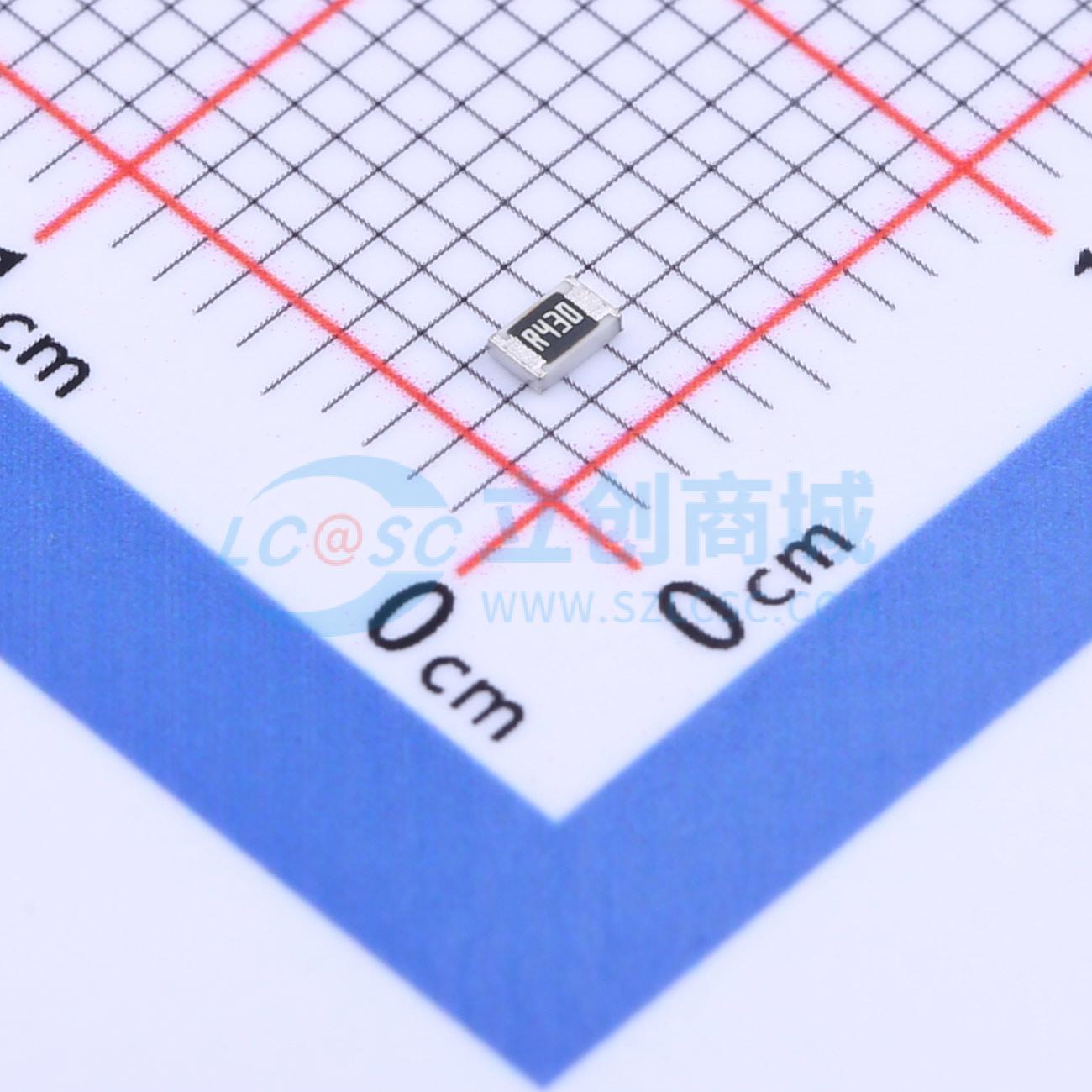 FRL0805JR430TS实物图