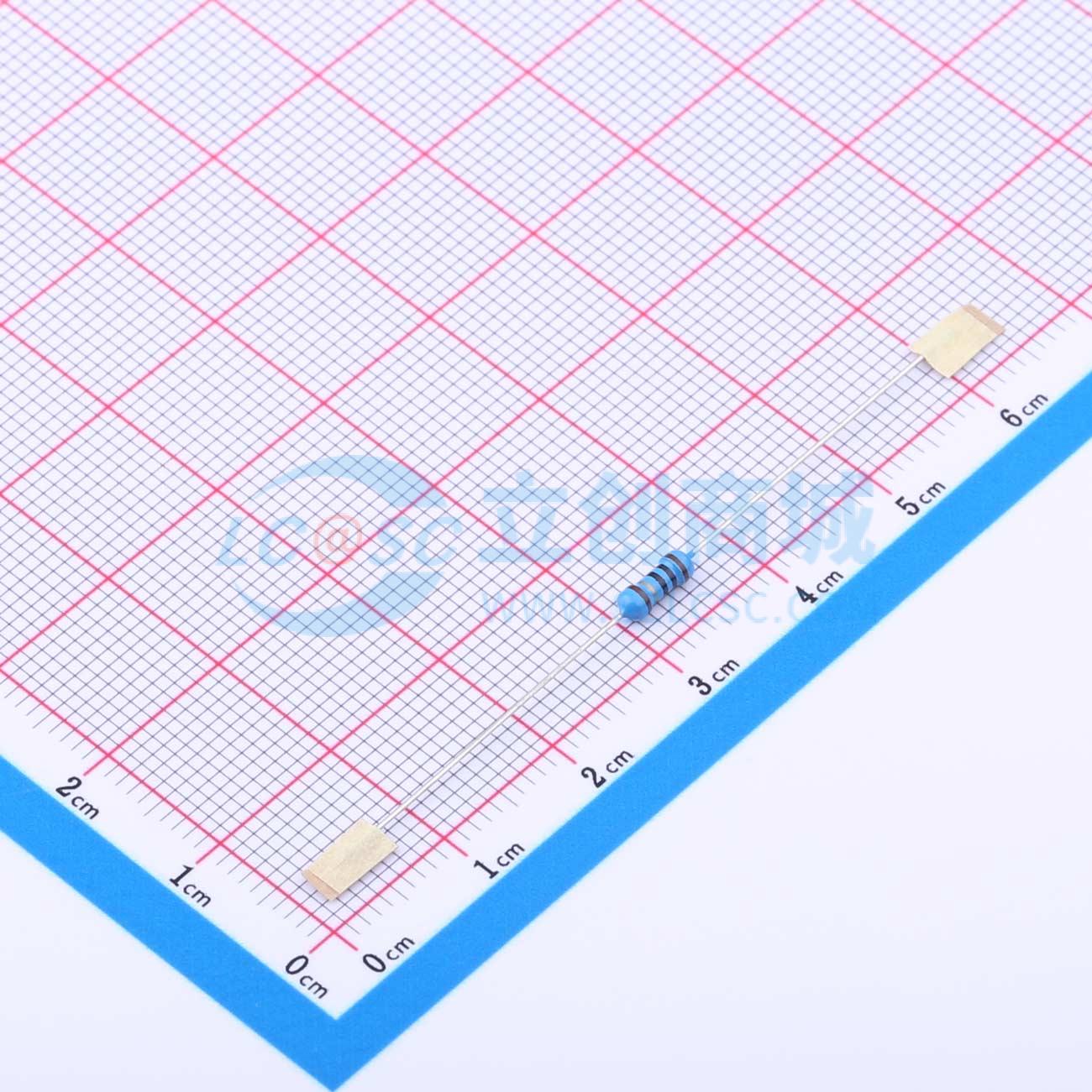 点击查看大图 MF1/4W-10Ω±1%-ST52实物图