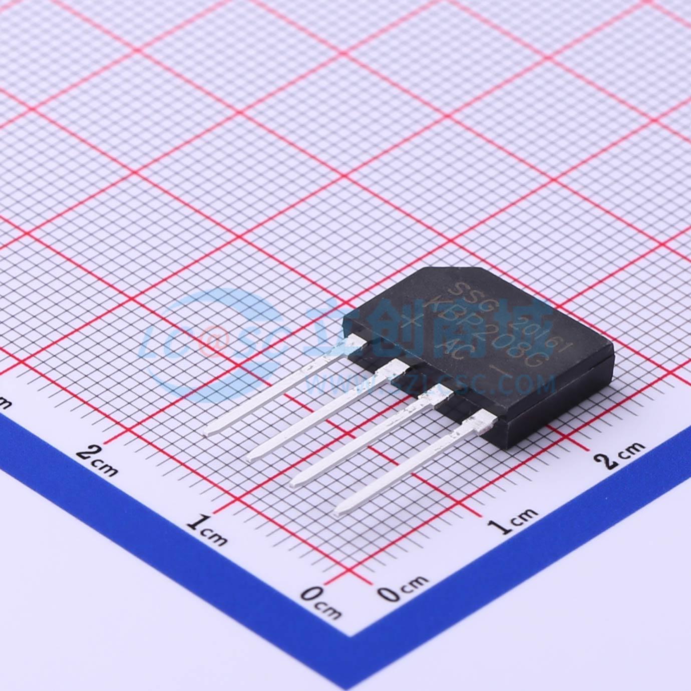 点击查看大图 KBP208G实物图