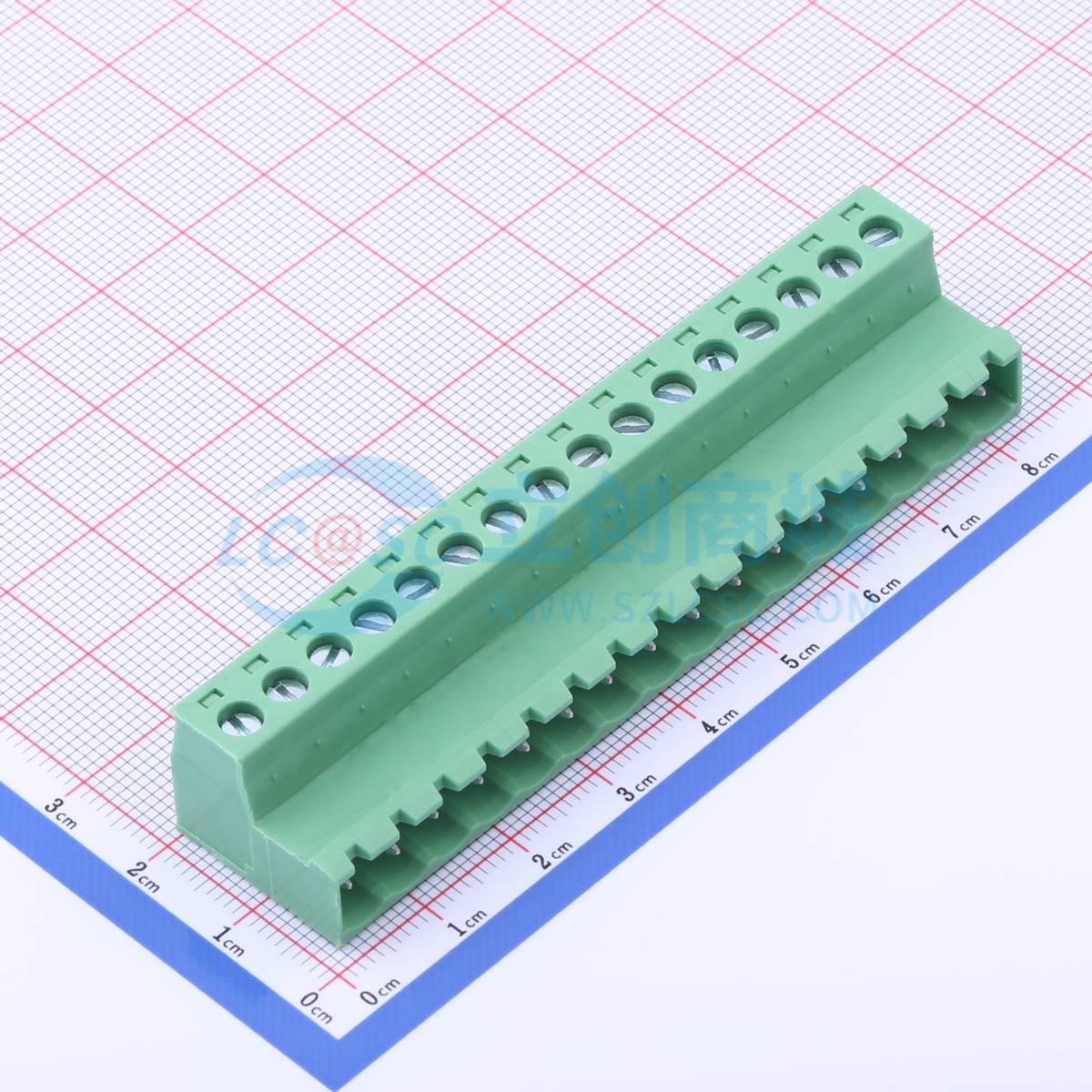 点击查看大图 DB2EKR-5.08-16P-GN-S实物图