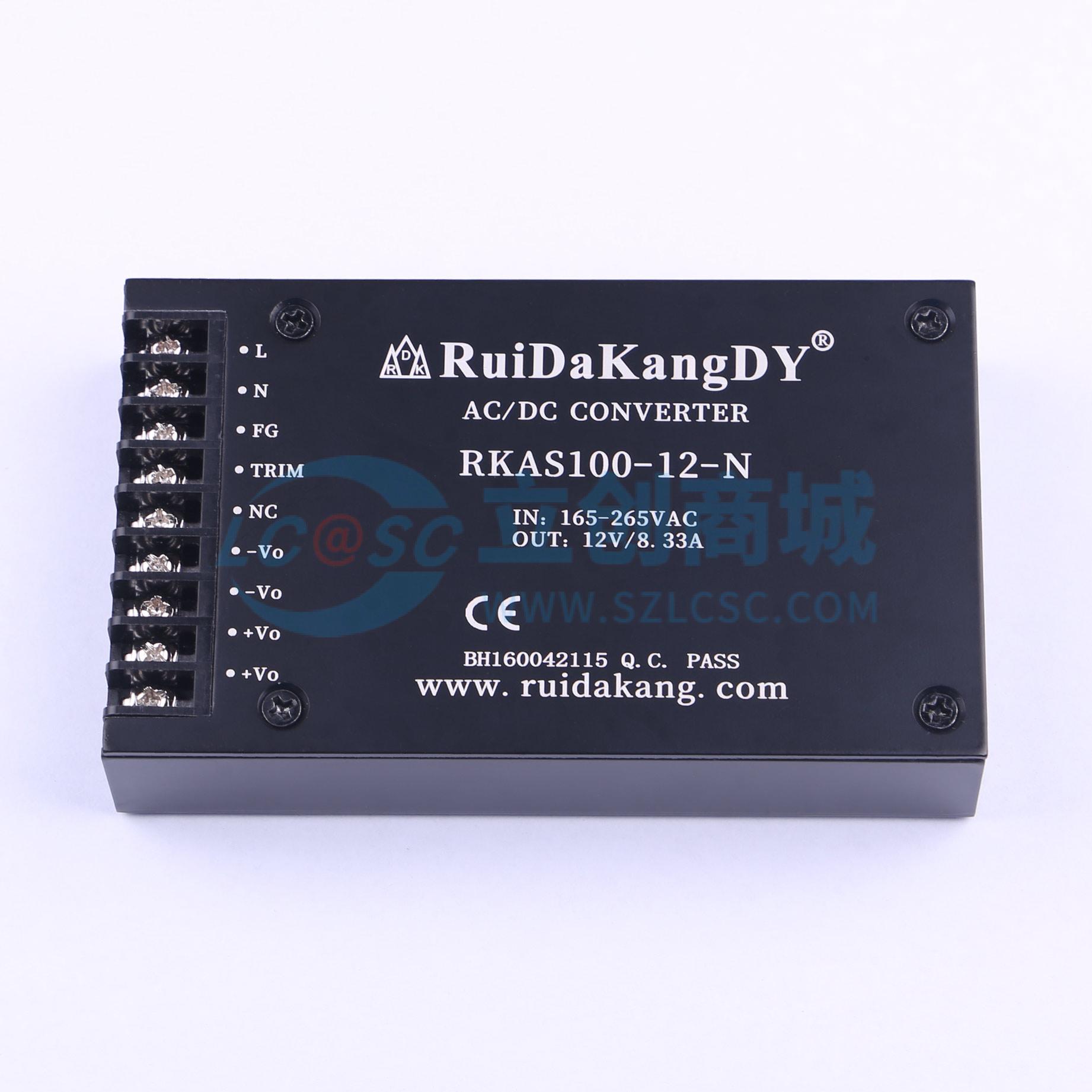 点击查看大图 RKAS100-12-N实物图