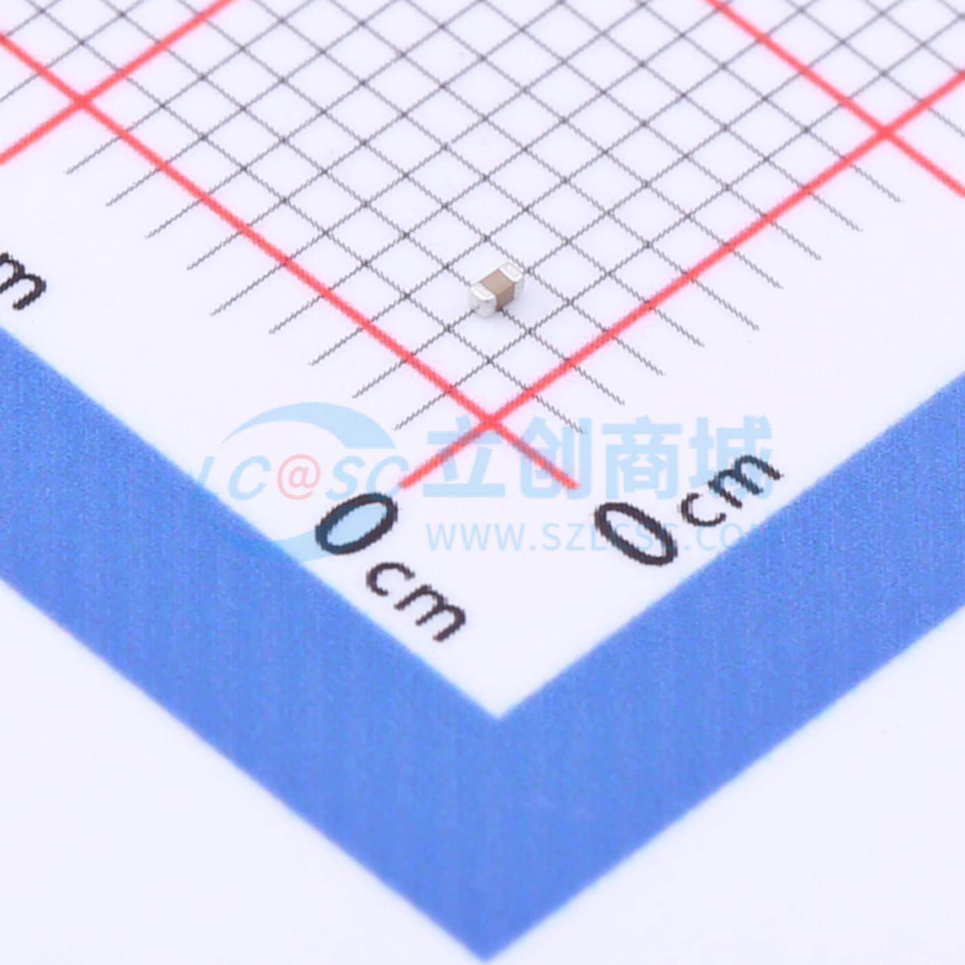 点击查看大图 TCC0402X5R105M100AT实物图