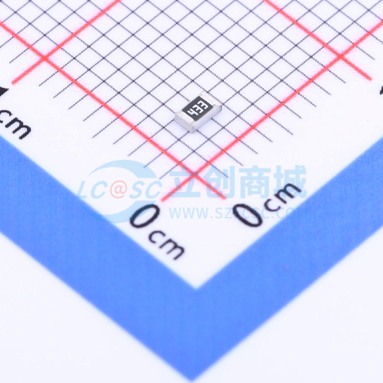 点击查看大图 FRC0805J433TS实物图