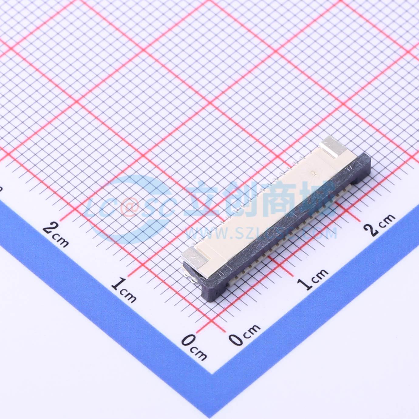 点击查看大图 KH-CL1.0-H2.5-17PIN实物图