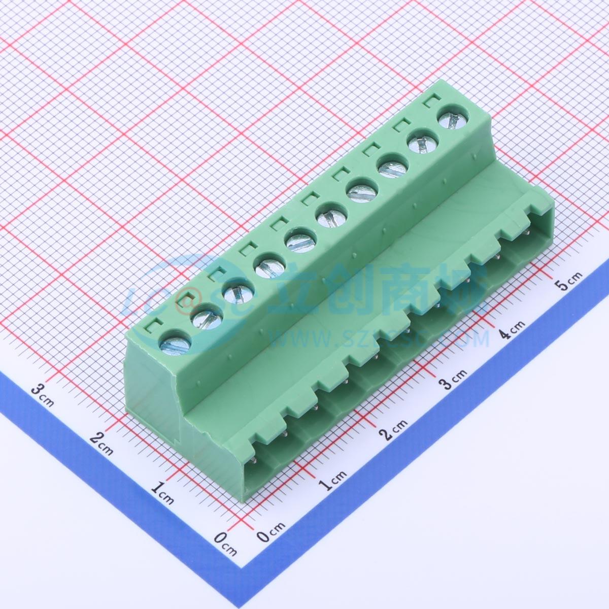 点击查看大图 DB2EKR-5.08-10P-GN-S实物图
