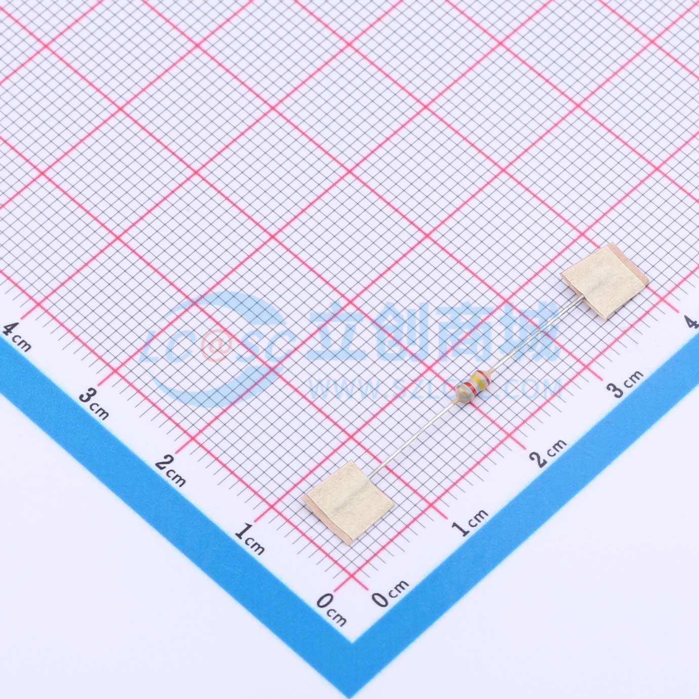 点击查看大图 CR1/8W-2K4±5%-ST26实物图