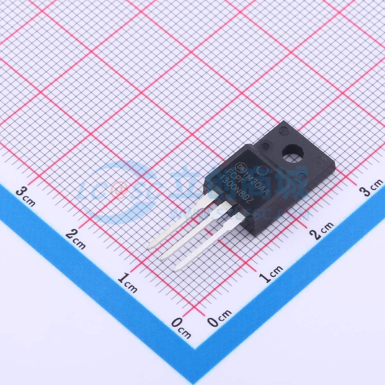 点击查看大图 FCPF1300N80Z实物图