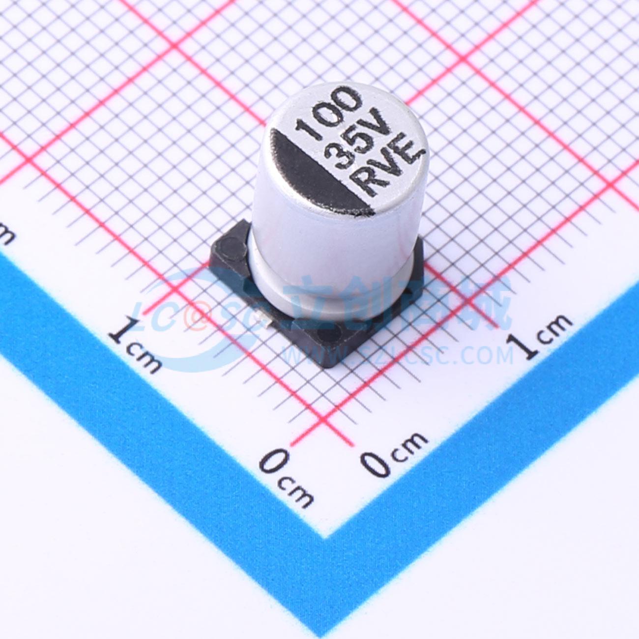 点击查看大图 RVE100UF35V67RV0161实物图