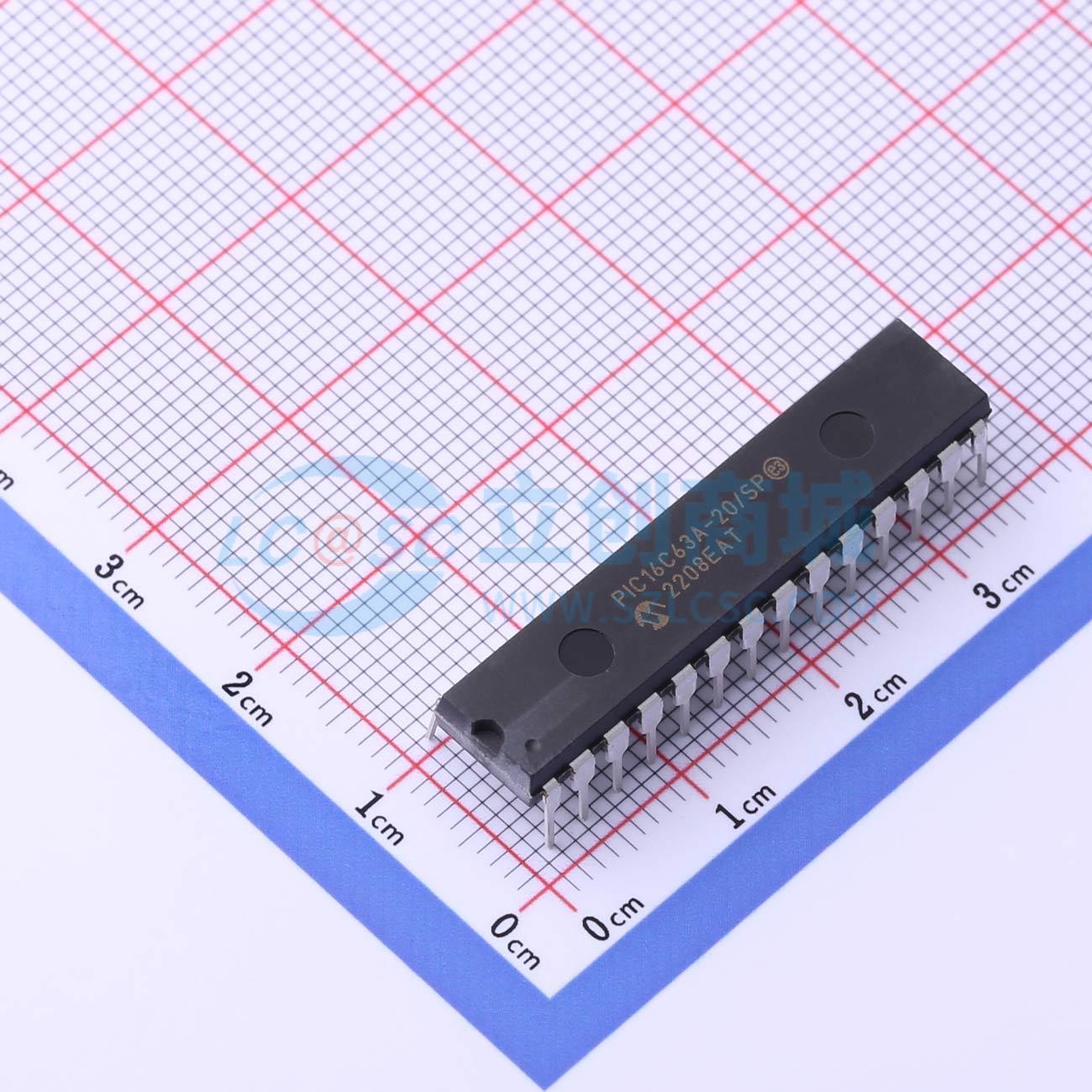 点击查看大图 PIC16C63A-20/SP实物图