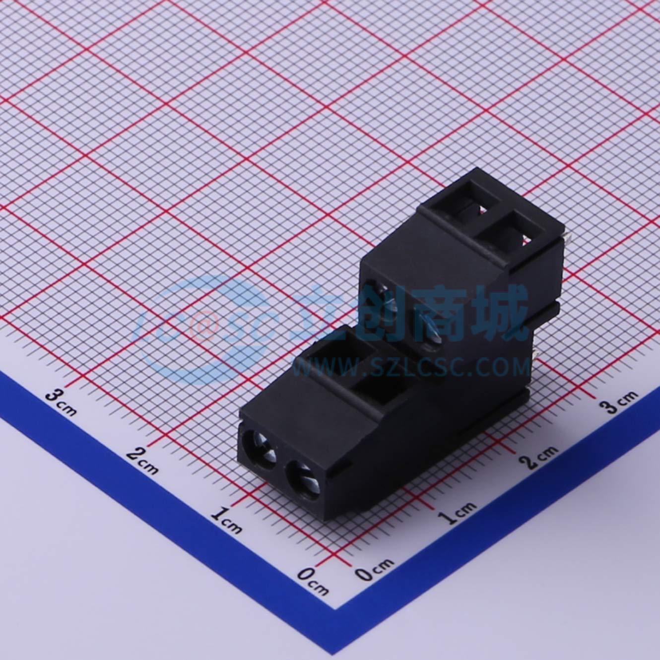 点击查看大图 DB128B-5.08-2*2P-BK-S实物图