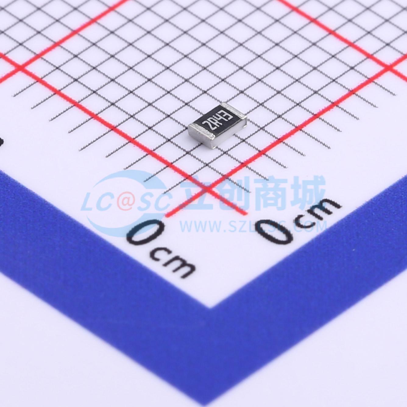 点击查看大图 RC0805FR-072R43L实物图