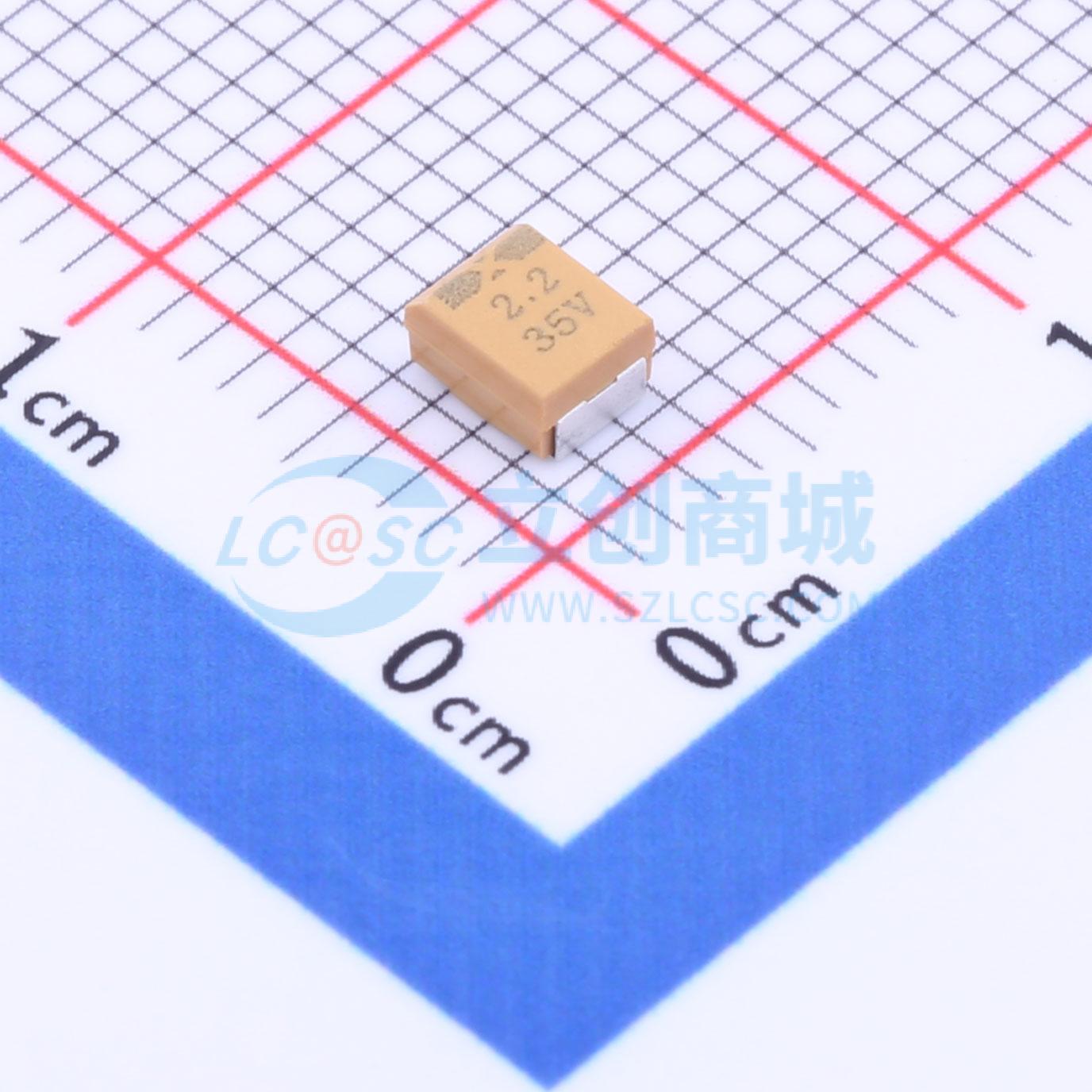 点击查看大图 CA45-B-35V-2.2UF-K实物图