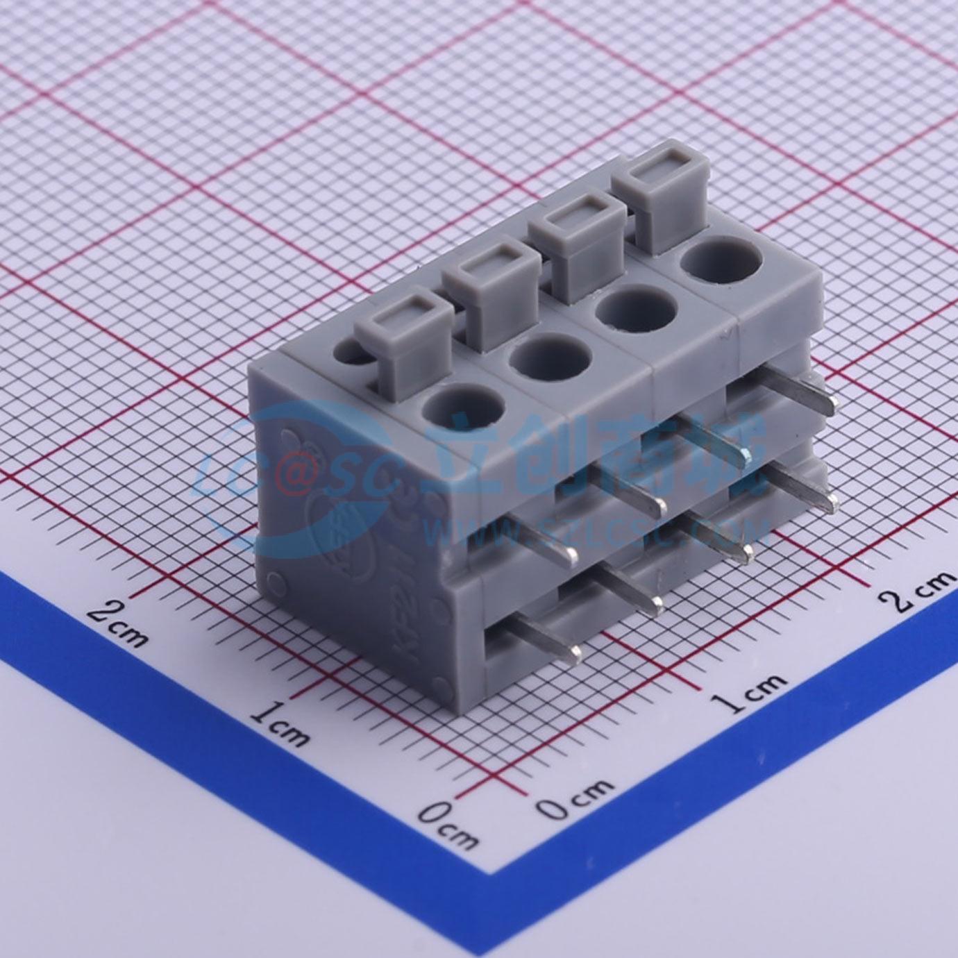 点击查看大图 KF211R-5.0-4P实物图