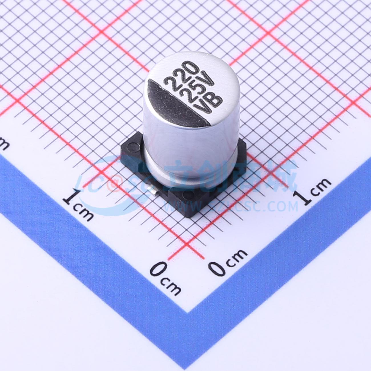 点击查看大图 VB1E221MF105000CE0实物图