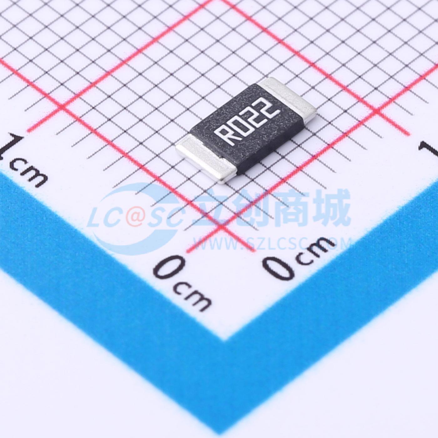 点击查看大图 HoJLR2512-3W-22mR-1%实物图