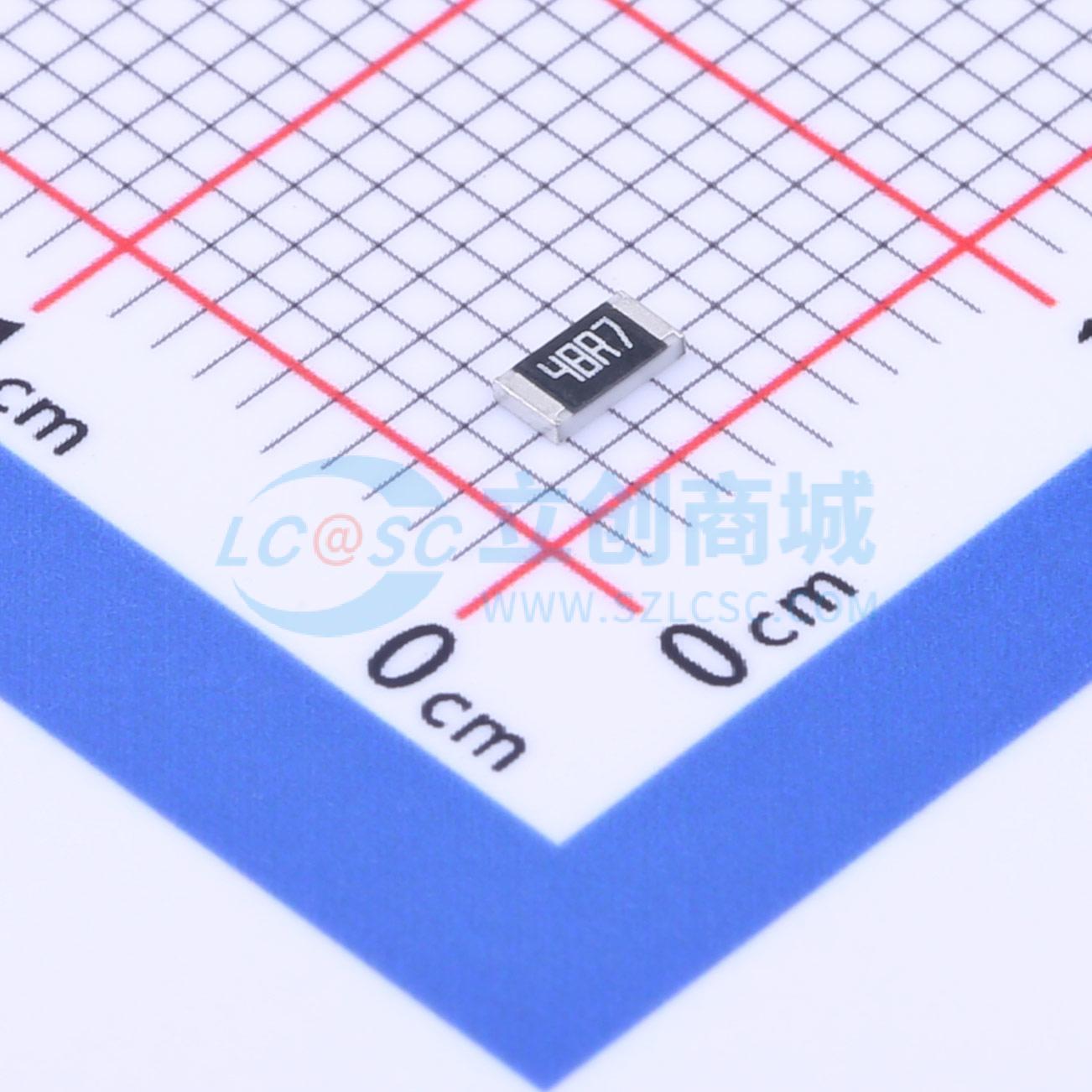 点击查看大图 RC1206FR-0748R7L实物图