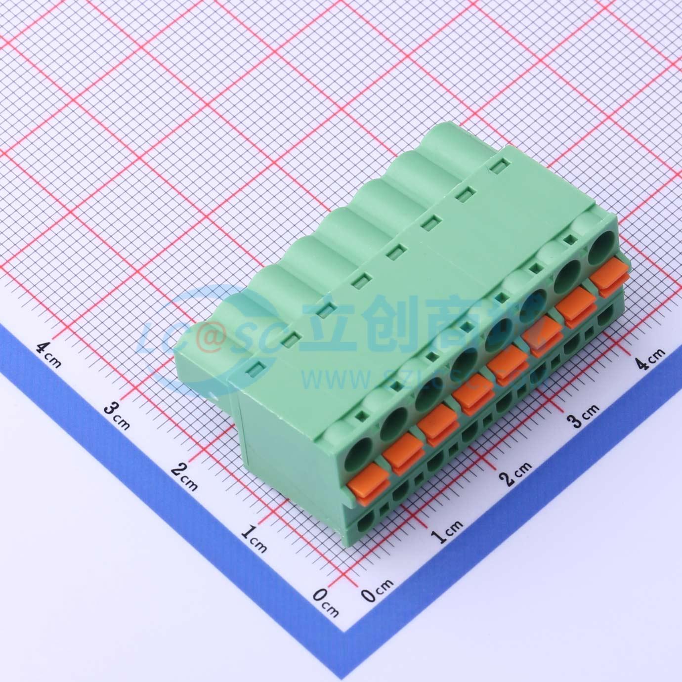 点击查看大图 DB2EKD-5.08-8P-GN实物图