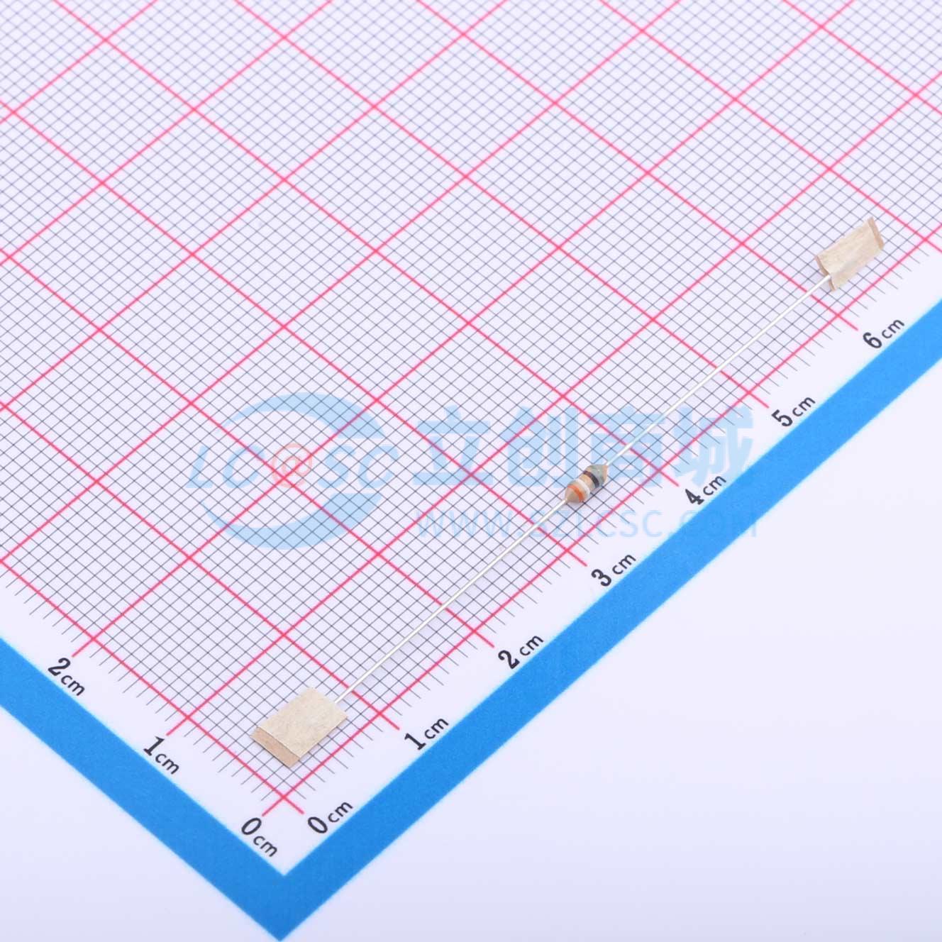 点击查看大图 CR1/8W-390Ω±5%-ST52实物图