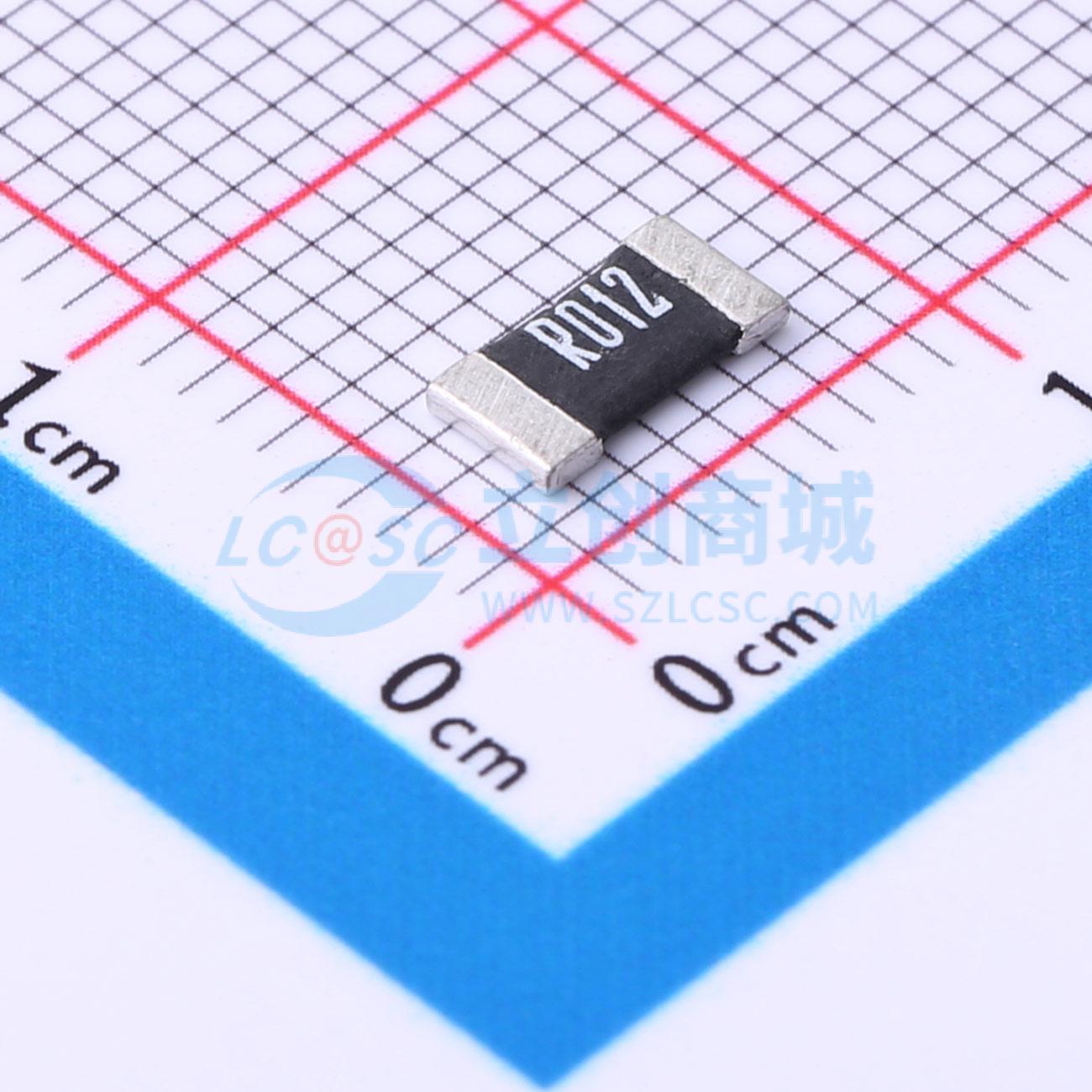 点击查看大图 HoLR2512-2W-12mR-1%-15ppm实物图