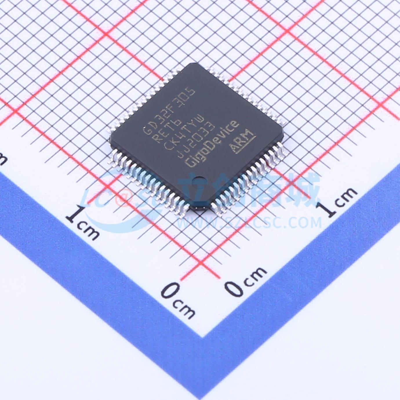 点击查看大图 GD32F305RET6实物图