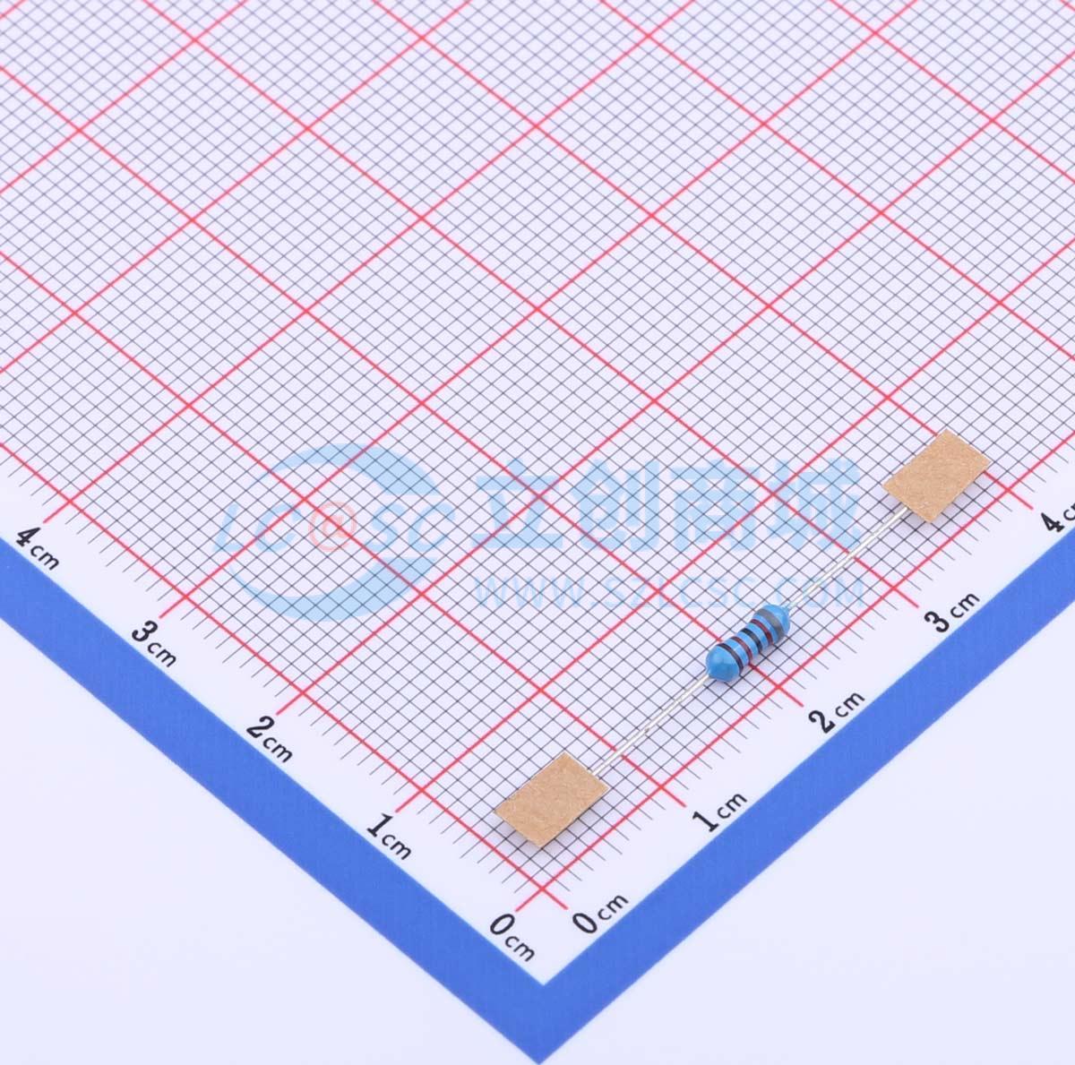 点击查看大图 MF1/4W-82K±1%-ST26实物图