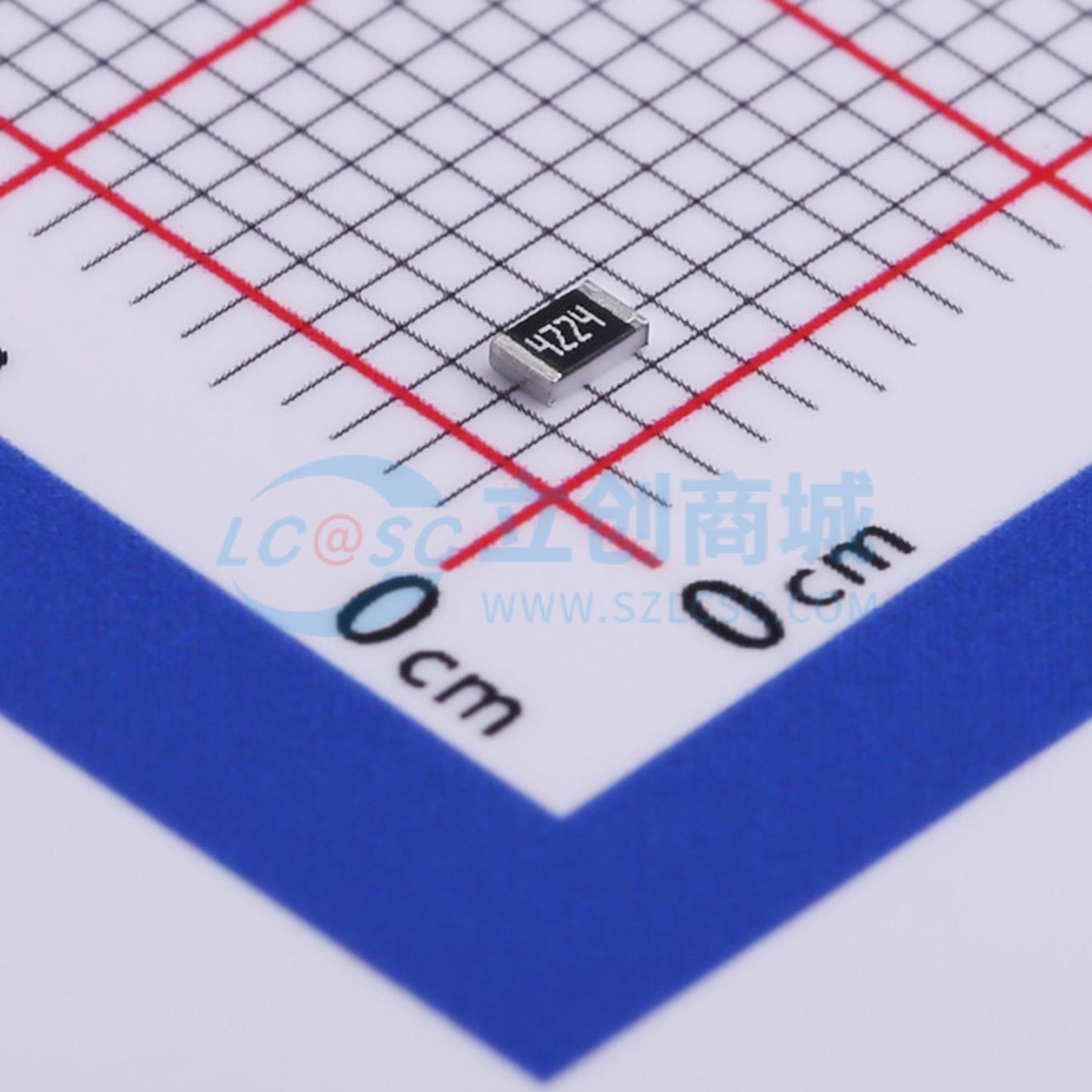 点击查看大图 RC0805FR-074M22L实物图