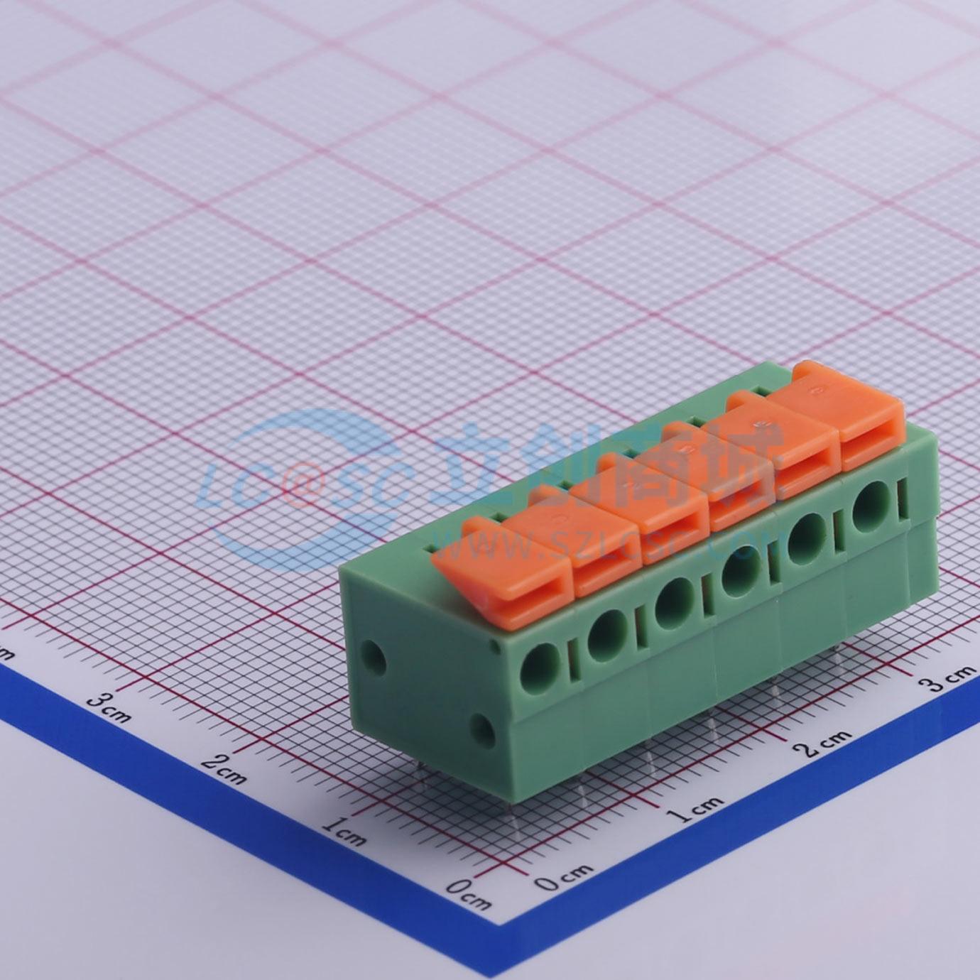 点击查看大图 KF142R-5.08-6P实物图