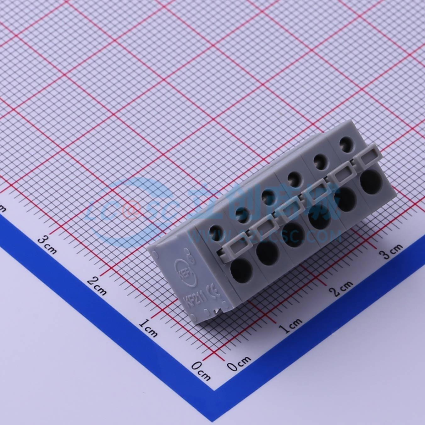 点击查看大图 KF211V-5.0-6P实物图