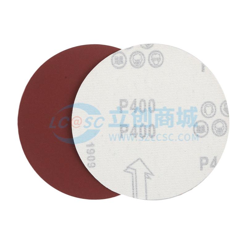 5寸 400# -拉绒砂碟红砂面实物图