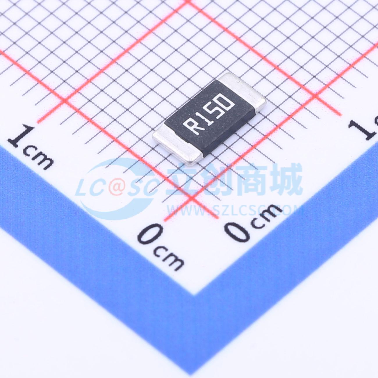 点击查看大图 HoJLR2512-2W-150mR-1%-75ppm实物图