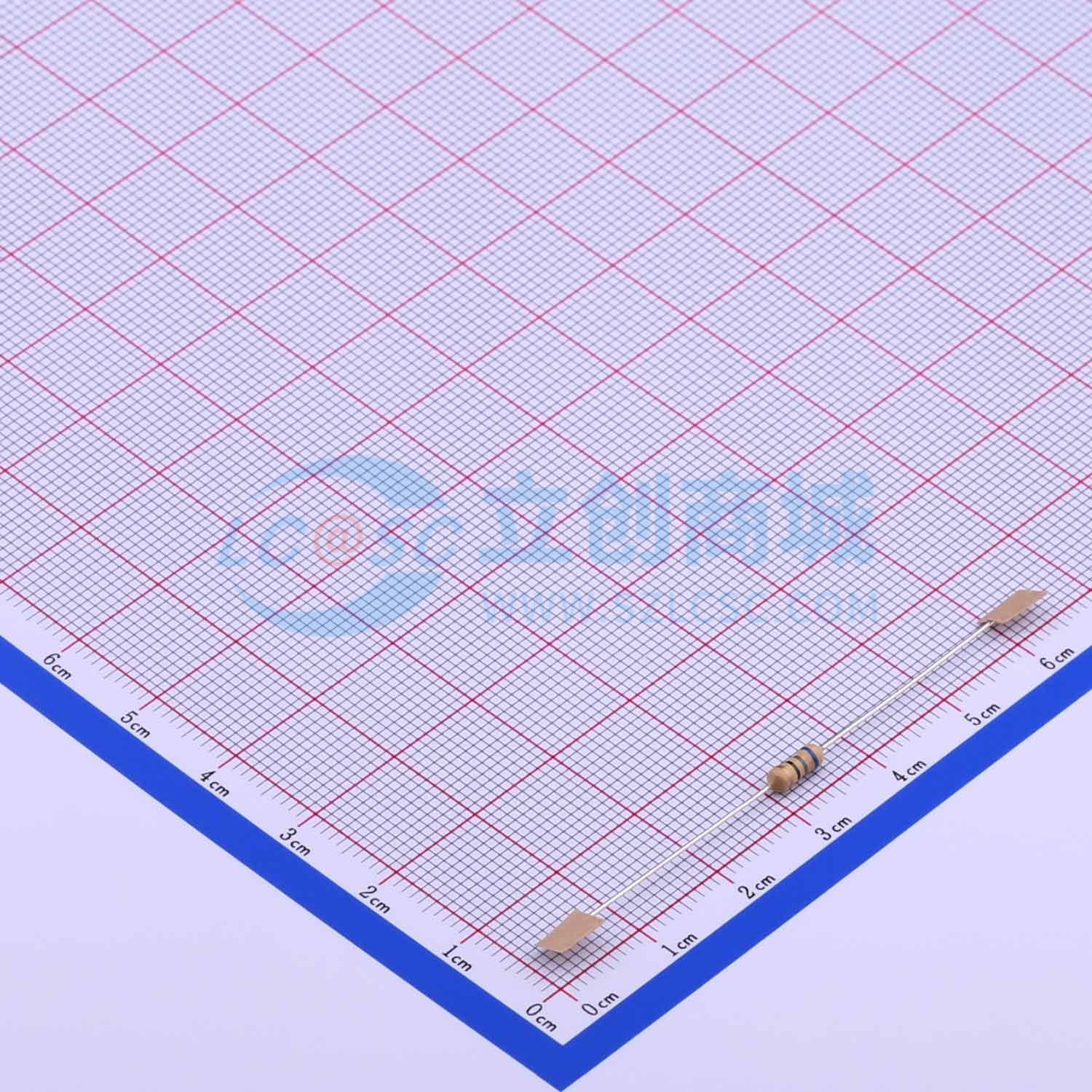 点击查看大图 RD 1/4W 68R J T/B A1实物图