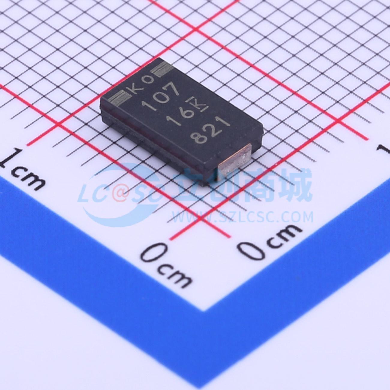 点击查看大图 T521V107M016ATE050实物图