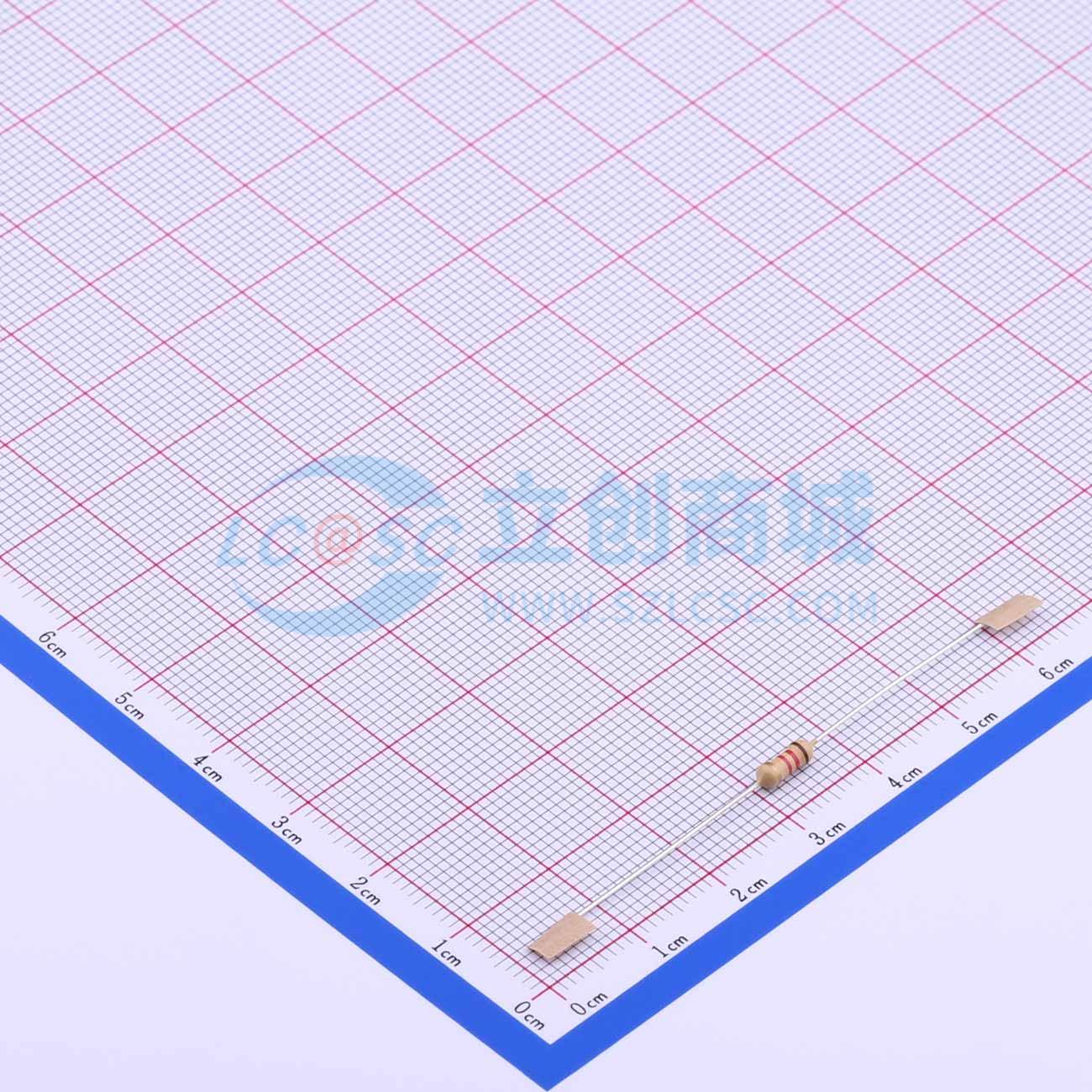 点击查看大图 RD 1/4W 1K2 J T/B A1实物图