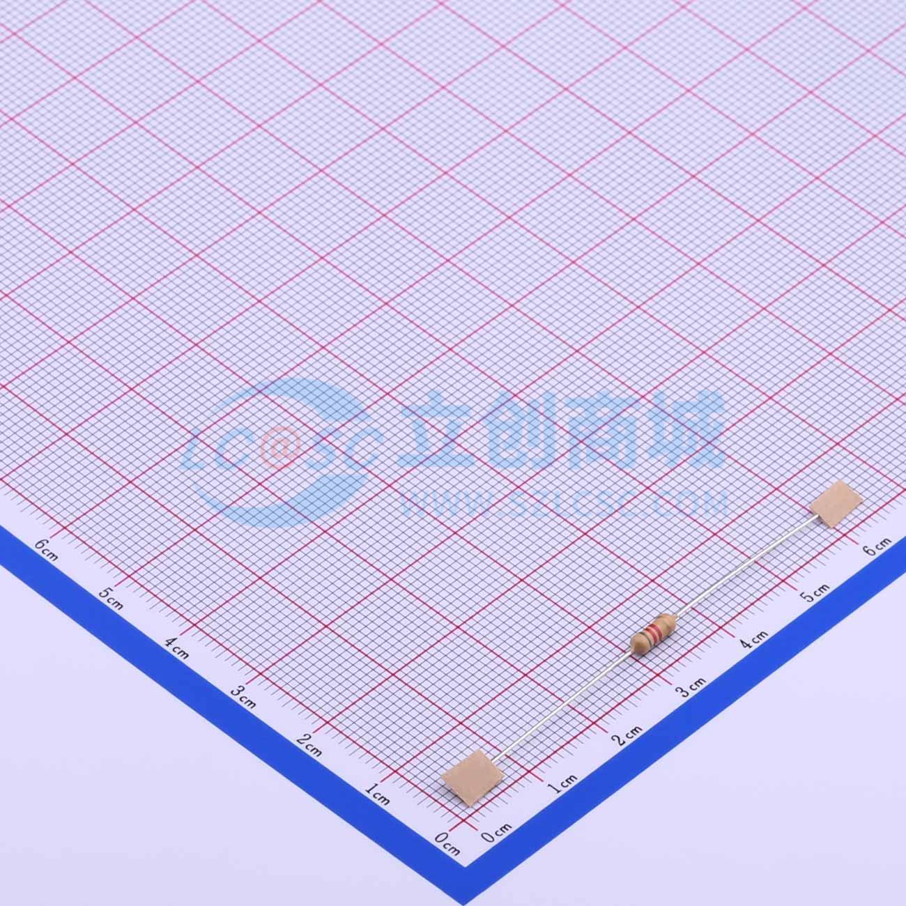 点击查看大图 RD 1/4W 8K2 J T/B A1实物图