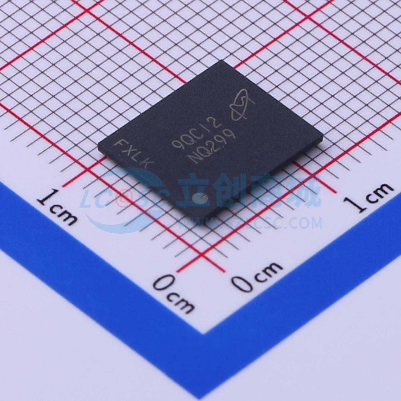 MT29F8G08ABBCAH4-IT:C实物图