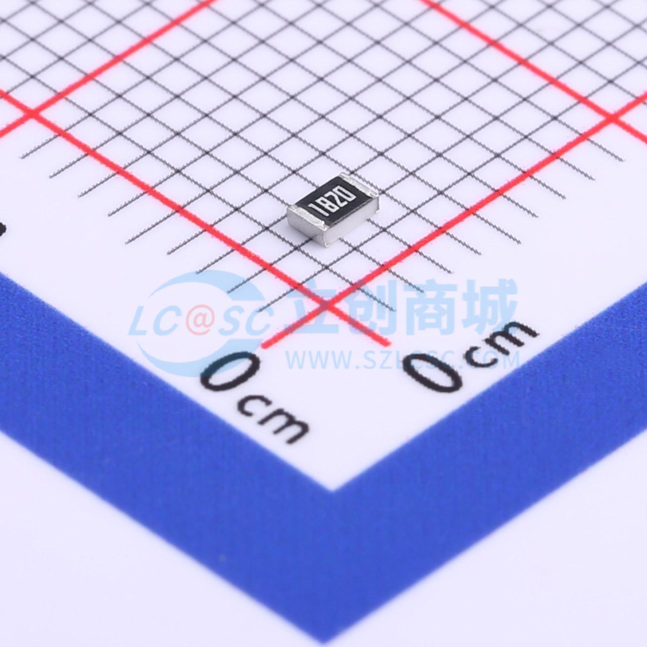 点击查看大图 RC0805FR-07182RL实物图
