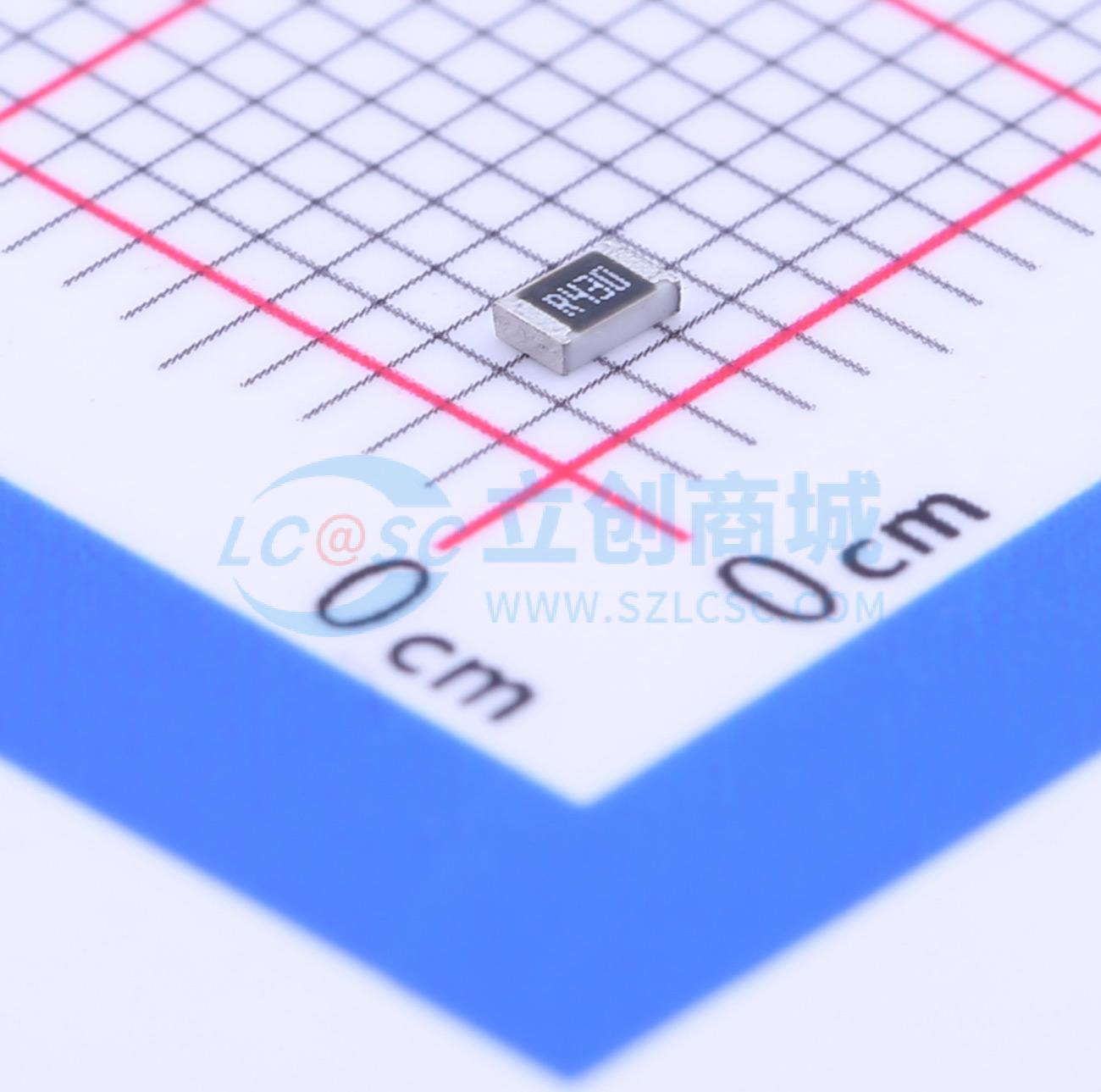 点击查看大图 CR0805FR430P05Z实物图